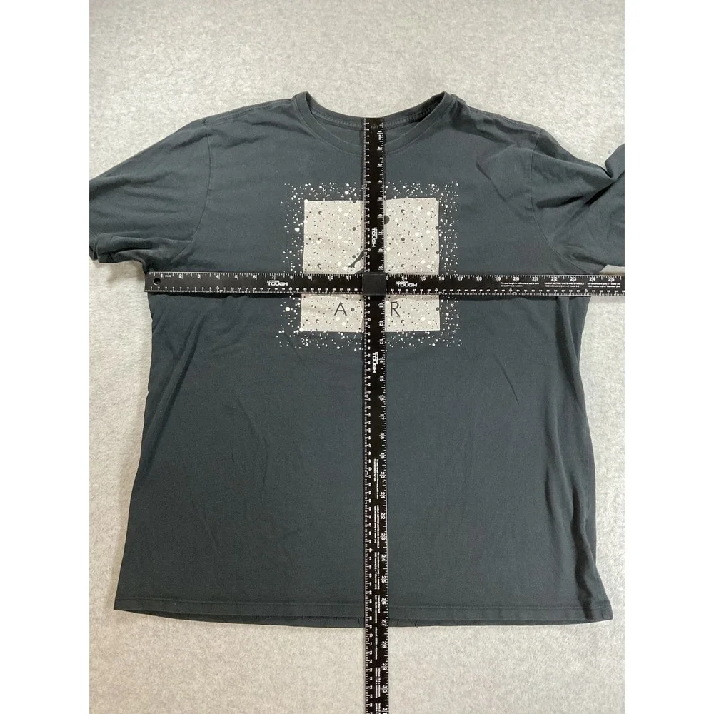 Jordan Jumpman Air Mens XXL Black Speckle Graphic T-Shirt Short Sleeve Tee 2172